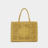 Cabas Ella Large - Tory Burch - Raphia - Vert