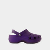 Sandales Classic Platform Glitter - Crocs - Synthétique - Violet
