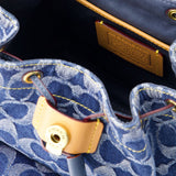 Sac À Dos Signature Riya 21 - Coach - Coton - Bleu