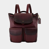Sac À Dos Crosby 28 - Coach - Cuir - Bordeaux