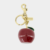 Porte-Clé Small Apple - Coach - Métal - Rouge