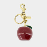 Porte-Clé Small Apple - Coach - Métal - Rouge