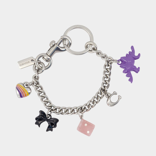 Porte-Clé Motif Chain - Coach - Acétate - Multi