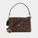 Sac Porté Épaule Tabby With Chain - Coach - Cuir - Marron