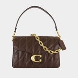 Sac Porté Épaule Tabby With Chain - Coach - Cuir - Marron