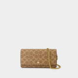 Sac À Bandoulière Signature Essential - Coach - Toile - Marron