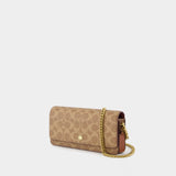 Sac À Bandoulière Signature Essential - Coach - Toile - Marron