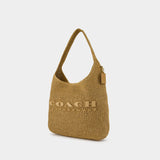 Sac Porté Épaule Straw Brooklyn 39 - Coach - Coton - Neutre