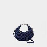 Sac À Bandoulière Denim Signature Jonie - Coach - Coton - Bleu