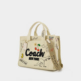 Cabas Sketch Print Cargo - Coach - Coton - Neutre