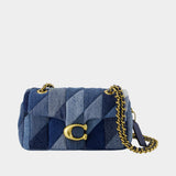 Sac À Bandoulière Patchwork Denim Tabby 20 - Coach - Coton - Bleu
