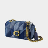 Sac À Bandoulière Patchwork Denim Tabby 20 - Coach - Coton - Bleu