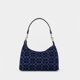 Sac À Bandoulière Signature Juliet - Coach - Coton - Bleu