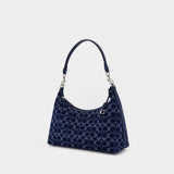 Sac À Bandoulière Signature Juliet - Coach - Coton - Bleu