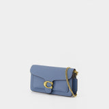 Sac À Bandoulière Tabby Chain Clutch - Coach - Cuir - Bleu