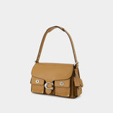 Sac Porté Épaule Cargo Turnlock Soft Tabby - Coach - Cuir - Marron