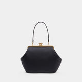 Pochette Large Kisslock - Coach - Cuir - Noir