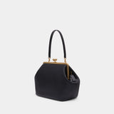 Pochette Large Kisslock - Coach - Cuir - Noir