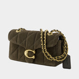Sac Porté Épaule Quilted Tabby 20 With Chain - Coach - Cuir - Vert