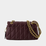 Sac Porté Épaule Quilted Tabby 26 With Chain - Coach - Cuir - Bordeaux