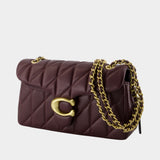 Sac Porté Épaule Quilted Tabby 26 With Chain - Coach - Cuir - Bordeaux