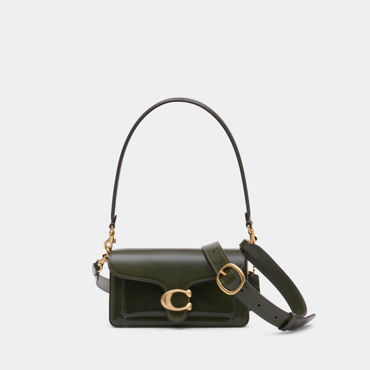 Sac Porté Épaule Spazzolato Tabby 20 - Coach - Cuir - Vert