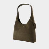 Sac Porté Épaule Brooklyn 28 - Coach - Suède - Vert