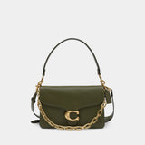 Sac Porté Épaule Soft Tabby With Chain - Coach - Cuir - Vert