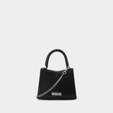 Sac À Main The Mini Top Handle - Marc Jacobs - Cuir - Noir/Argenté