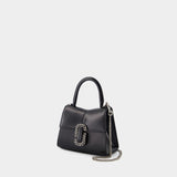 Sac À Main The Mini Top Handle - Marc Jacobs - Cuir - Noir/Argenté