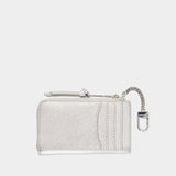 Portefeuille The Top Zip - Marc Jacobs - Cuir - Argenté