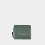 Portefeuille The Mini Compact - Marc Jacobs - Cuir - Vert