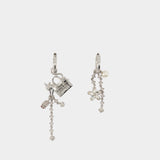 Boucles D'oreilles Cats Out Of The Bag - Marc Jacobs - Métal - Argenté