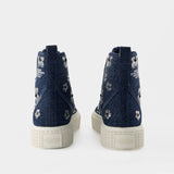 Sneakers The High Top - Marc Jacobs - Coton - Bleu