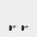 Boucles D'oreilles Daisy Enamel Micro - Marc Jacobs - Métal - Noir