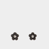 Boucles D'oreilles Daisy Enamel Micro - Marc Jacobs - Métal - Noir