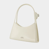 Sac Porté Épaule The Claw Clip - Marc Jacobs - Cuir - Blanc