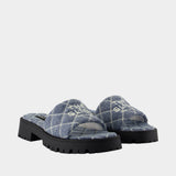 Sandales The Lug Sole - Marc Jacobs - Coton - Bleu