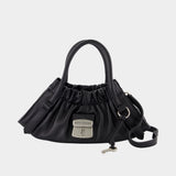 Sac Porté Épaule The Small Satchel - Marc Jacobs - Cuir - Noir