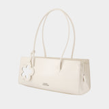 Sac Porté Épaule The Mirror Satchel - Marc Jacobs - Cuir - Blanc