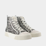 Sneakers The High Top - Marc Jacobs - Synthétique - Argenté