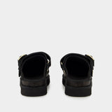 Sandales W Goldenstar Villa - UGG - Cuir - Noir