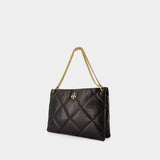 Cabas Kira Diamond - Tory Burch - Cuir - Noir
