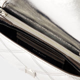 Wallet On Chain Kira Diamond - Tory Burch - Cuir - Argenté