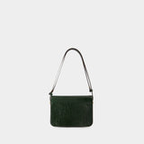 Sac Porté Épaule Robinson Convertible - Tory Burch - Cuir - Vert