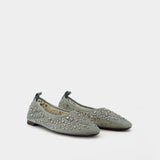 Ballerines Crystal - Tory Burch - Nylon - Bleu