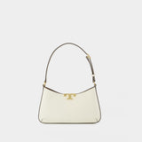 Sac Porté Épaule Eleanor Slim - Tory Burch - Cuir - Blanc