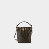 Sac À Main T-Monogram Mini - Tory Burch - Coton - Marron