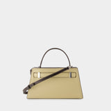 Sac À Main Petite Lee Radziwill - Tory Burch - Cuir - Beige