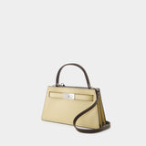 Sac À Main Petite Lee Radziwill - Tory Burch - Cuir - Beige